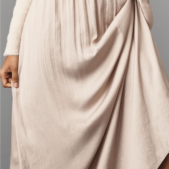 Anthropologie Tan Long Sleeve Dress - Picture 5 of 6